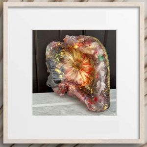 Handmade Decorative Epoxy Resin Vase Flower Bowl Jewelry Storage Plate Art Home